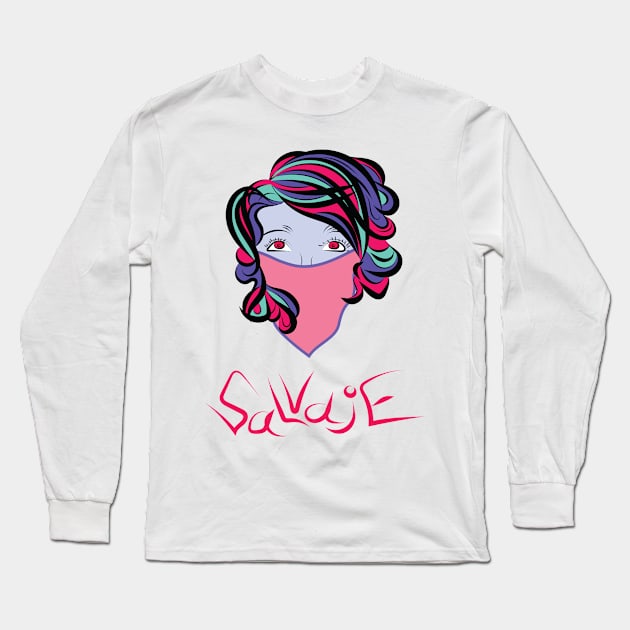 Salvaje Long Sleeve T-Shirt by ChikiMishi